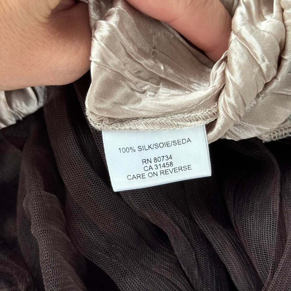 BCBGMAXAZRIA Silk Floral Boho Crinkle Dress - Picture 8 of 8